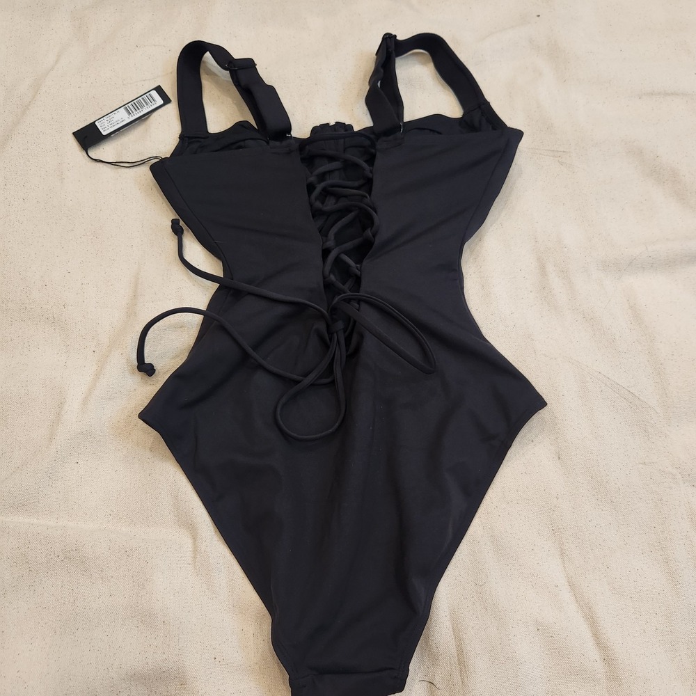 New TA3 Lifty Swimsuit S Black Reg Long H / I Underwire Shapewear Support Swim - Picture 5 of 6